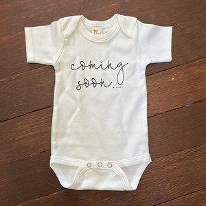 Announcement onesie